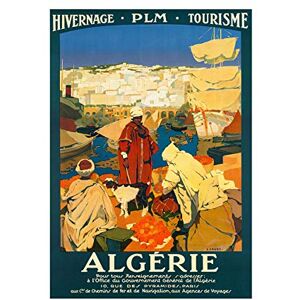 Wee Blue Coo Travel Algeria Bazaar Market Africa City Harbour Wall Art Print Wee Blue Coo Travel Algeria Bazaar Market Africa City Harbour Wall Art Print