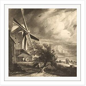 Artery8 David Lucas Mill Near Colchester 1846 Painting Square Wooden Framed Wall Art Print Picture 16X16 Inch Artery8 David Lucas Mill Near Colchester 1846 Painting Square Wooden Framed Wall Art Print Picture 16X16 Inch