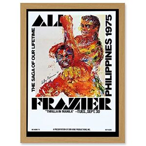 Wee Blue Coo Sport Advert Boxing Thrilla Manila Ali Frazier Fight Philippines 1975 Artwork Framed Wall Art Print A4 Wee Blue Coo Sport Advert Boxing Thrilla Manila Ali Frazier Fight Philippines 1975 Artwork Framed Wall Art Print A4