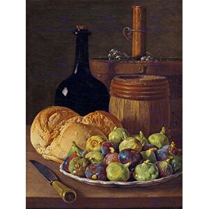Wee Blue Coo Painting Still Life Melendez Figs Bread Wall Art Print Wee Blue Coo Painting Still Life Melendez Figs Bread Wall Art Print