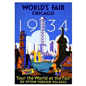 Wee Blue Coo Vintage Ad World Fair Chicago 1934 Illinois USA Wall Art Print Wee Blue Coo Vintage Ad World Fair Chicago 1934 Illinois USA Wall Art Print