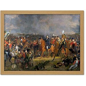 Artery8 Jan Willem Pieneman Battle Of Waterloo Painting Artwork Framed Wall Art Print 18X24 Inch Artery8 Jan Willem Pieneman Battle Of Waterloo Painting Artwork Framed Wall Art Print 18X24 Inch
