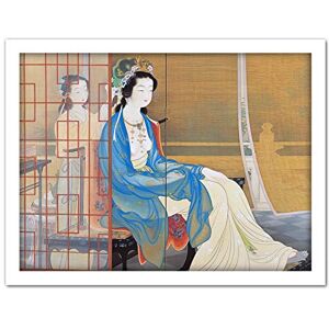 Artery8 Uemura Shoen Yang Guifei Beauty China Painting Artwork Framed Wall Art Print 18X24 Inch Artery8 Uemura Shoen Yang Guifei Beauty China Painting Artwork Framed Wall Art Print 18X24 Inch