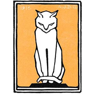 Wee Blue Coo Sitting Cat 1916 Julie De Graag Large Wall Art Print Canvas Premium Poster Wee Blue Coo Sitting Cat 1916 Julie De Graag Large Wall Art Print Canvas Premium Poster