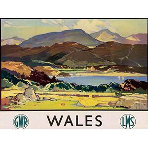 Wee Blue Coo Travel Tourism Wales UK Mountain Valley River Lake Scenic Art Print Poster Wall Decor 12X16 Inch Wee Blue Coo Travel Tourism Wales UK Mountain Valley River Lake Scenic Art Print Poster Wall Decor 12X16 Inch