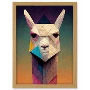 Doppelganger33 LTD Geometric Angry Llama Fun Pastel Boho Artwork Framed A3 Wall Art Print Doppelganger33 LTD Geometric Angry Llama Fun Pastel Boho Artwork Framed A3 Wall Art Print