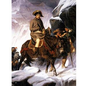 Fine Art Prints Delaroche Napoleon Crossing Alps Painting Premium Wall Art Canvas Print 18X24 Inch Fine Art Prints Delaroche Napoleon Crossing Alps Painting Premium Wall Art Canvas Print 18X24 Inch