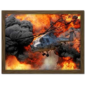Fine Art Prints Jenkins Military UK Lynx Mk8 Helicopter Fire Smoke Photo Artwork Framed Wall Art Print 18X24 Inch Fine Art Prints Jenkins Military UK Lynx Mk8 Helicopter Fire Smoke Photo Artwork Framed Wall Art Print 18X24 Inch