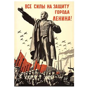 Wee Blue Coo Ad Military Lenin Victory Red Army War WWII USSR Picture Wall Art Print Wee Blue Coo Ad Military Lenin Victory Red Army War WWII USSR Picture Wall Art Print
