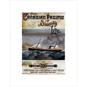 Wee Blue Coo TRAVEL SHIP LINER OCEAN SEA CANADIAN PACIFIC CANADA RETRO FRAMED PRINT B12X1693 Wee Blue Coo TRAVEL SHIP LINER OCEAN SEA CANADIAN PACIFIC CANADA RETRO FRAMED PRINT B12X1693