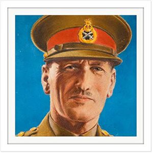 Fine Art Prints Tymim Faces WWII War UK General Auchinleck Square Wooden Framed Wall Art Print Picture 16X16 Inch Fine Art Prints Tymim Faces WWII War UK General Auchinleck Square Wooden Framed Wall Art Print Picture 16X16 Inch
