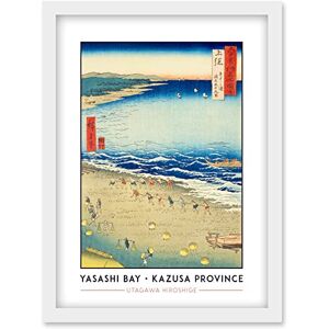 Wee Blue Coo Yasashi Bay, Common name: Kujukuri Kazusa Province Utagawa Hiroshige Japanese Woodblock Classic Collection Artwork Framed Wall Art Print A4 Wee Blue Coo Yasashi Bay, Common name: Kujukuri Kazusa Province Utagawa Hiroshige Japanese Woodblock Classic Collection Artwork Framed Wall Art Print A4
