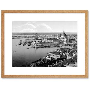 Wee Blue Coo View From Campanile San Marco Venice Italy 1895 Old BW Framed Wall Art Print Wee Blue Coo View From Campanile San Marco Venice Italy 1895 Old BW Framed Wall Art Print