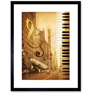 Wee Blue Coo Music Mock Up Broadway New York Jazz Sax Framed Wall Art Print Wee Blue Coo Music Mock Up Broadway New York Jazz Sax Framed Wall Art Print