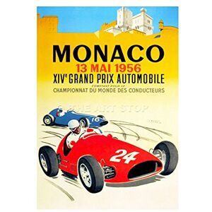 Wee Blue Coo Ad Grand Prix Monaco 1956 Picture Wall Art Print Wee Blue Coo Ad Grand Prix Monaco 1956 Picture Wall Art Print