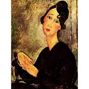 Wee Blue Coo Amedeo Modigliani Portrait Of Dedie Old Master Art Painting Canvas Print Wee Blue Coo Amedeo Modigliani Portrait Of Dedie Old Master Art Painting Canvas Print