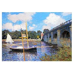 Wee Blue Coo Monet Bridge At Argenteuil Painting Picture Wall Art Print Wee Blue Coo Monet Bridge At Argenteuil Painting Picture Wall Art Print