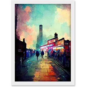 Doppelganger33 LTD Brick Lane London 1960's Night Street Scene Oil Painting Artwork Framed A3 Wall Art Print Doppelganger33 LTD Brick Lane London 1960's Night Street Scene Oil Painting Artwork Framed A3 Wall Art Print