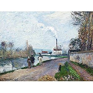 Fine Art Prints Pissarro The Oise Near Pontoise In Grey Weather Unframed Wall Art Print Poster Home Decor Premium Fine Art Prints Pissarro The Oise Near Pontoise In Grey Weather Unframed Wall Art Print Poster Home Decor Premium