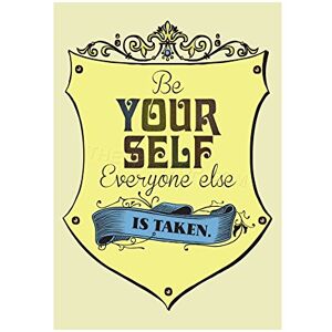 Wee Blue Coo Quote Be Yourself Everyone Else Taken Wilde Wall Art Print Wee Blue Coo Quote Be Yourself Everyone Else Taken Wilde Wall Art Print