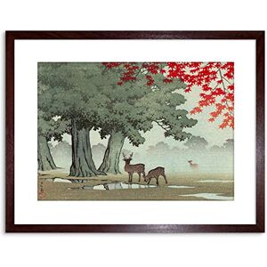 Wee Blue Coo PAINTING NATURE JAPAN TREE DEER JAPAN KAWASE HASUI FRAMED PRINT F97X4229 Wee Blue Coo PAINTING NATURE JAPAN TREE DEER JAPAN KAWASE HASUI FRAMED PRINT F97X4229