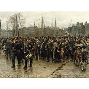 Fine Art Prints Israels Transport Colonial Dutch Soldiers Painting Premium Wall Art Canvas Print 18X24 Inch Fine Art Prints Israels Transport Colonial Dutch Soldiers Painting Premium Wall Art Canvas Print 18X24 Inch