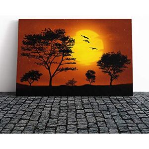 Big Box Art Canvas Print Wall Art Landscape Trees Forest and Birds Sunset (2) Mounted & Stretched Box Frame Picture Home Decor for Kitchen, Living Room, Bedroom, Hallway, Multi-Colour, 30x20 Inch Big Box Art Canvas Print Wall Art Landscape Trees Forest and Birds Sunset (2) Mounted & Stretched Box Frame Picture Home Decor for Kitchen, Living Room, Bedroom, Hallway, Multi-Colour, 30x20 Inch
