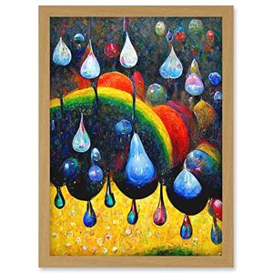 Doppelganger33 LTD The Storm Of Rainbows Abstract Modern Oil Painting Artwork Framed Wall Art Print A4 Doppelganger33 LTD The Storm Of Rainbows Abstract Modern Oil Painting Artwork Framed Wall Art Print A4