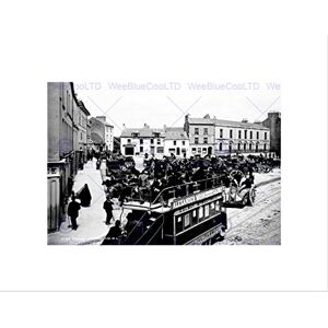 Wee Blue Coo VINTAGE EYRE SQUARE GALWAY IRELAND HORSE CART TRAM JFK FRAMED ART PRINT B12X3469 Wee Blue Coo VINTAGE EYRE SQUARE GALWAY IRELAND HORSE CART TRAM JFK FRAMED ART PRINT B12X3469