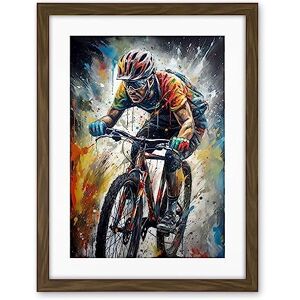 Artery8 Bike Rider Racing Paint Splat Sport Bicycle Race Artwork Framed Wall Art Print 18X24 Inch Artery8 Bike Rider Racing Paint Splat Sport Bicycle Race Artwork Framed Wall Art Print 18X24 Inch