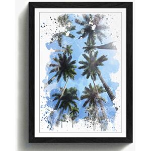 Arty Pie Framed Print Black A2 (24.5x18 Inch) Palm Trees Landscape (4) V3, Wood, Multi-Colour, 60 x 42 x 2 cm Arty Pie Framed Print Black A2 (24.5x18 Inch) Palm Trees Landscape (4) V3, Wood, Multi-Colour, 60 x 42 x 2 cm