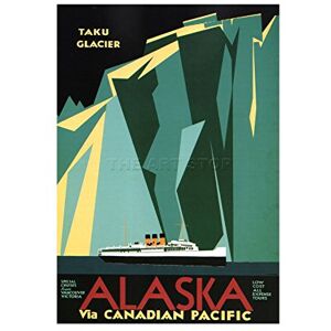 Wee Blue Coo Canadian Pacific Cruise Liner Glacier Taku Canada Picture Wall Art Print Wee Blue Coo Canadian Pacific Cruise Liner Glacier Taku Canada Picture Wall Art Print