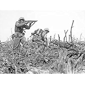 Fine Art Prints War WWII USA Marines Fighting Wana Ridge 1945 Photo Art Print Canvas Premium Wall Decor Poster Mural Fine Art Prints War WWII USA Marines Fighting Wana Ridge 1945 Photo Art Print Canvas Premium Wall Decor Poster Mural