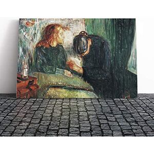 Big Box Art Canvas Print Wall Art Edvard Munch The Sick Child (2) Mounted and Stretched Box Frame Picture Home Decor for Kitchen, Living Room, Bedroom, Hallway, Multi-Colour, 24x16 Inch Big Box Art Canvas Print Wall Art Edvard Munch The Sick Child (2) Mounted and Stretched Box Frame Picture Home Decor for Kitchen, Living Room, Bedroom, Hallway, Multi-Colour, 24x16 Inch