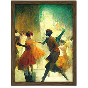 Doppelganger33 LTD 1950's Jazz Club Dancers Degas Style Painting Artwork Framed Wall Art Print 18X24 Inch Doppelganger33 LTD 1950's Jazz Club Dancers Degas Style Painting Artwork Framed Wall Art Print 18X24 Inch