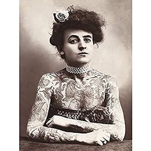Fine Art Prints Maud Stevens Wagner Trapezeist Tattooist Artist 1907 Photo Art Print Canvas Premium Wall Decor Poster Mural Fine Art Prints Maud Stevens Wagner Trapezeist Tattooist Artist 1907 Photo Art Print Canvas Premium Wall Decor Poster Mural