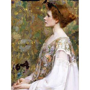 Fine Art Prints Herter Woman Red Hair Golden Painting Large Print Poster Wall Art Decor Picture Fine Art Prints Herter Woman Red Hair Golden Painting Large Print Poster Wall Art Decor Picture