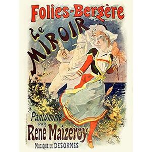 Fine Art Prints Cheret Folies-bergere Mirror Nouveau Advert Unframed Wall Art Print Poster Home Decor Premium Fine Art Prints Cheret Folies-bergere Mirror Nouveau Advert Unframed Wall Art Print Poster Home Decor Premium