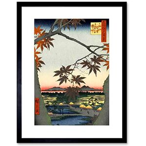 Wee Blue Coo Painting Japanese Woodblock Maple Tree Mountains Framed Wall Art Print Wee Blue Coo Painting Japanese Woodblock Maple Tree Mountains Framed Wall Art Print