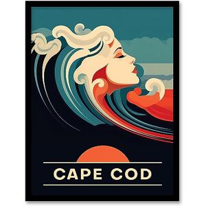 Artery8 The Seaside Calls Cape Cod Beach Massachusetts USA Sunset Woman of the Waves Sea Siren Ocean Artwork Framed Wall Art Print 18X24 Inch Artery8 The Seaside Calls Cape Cod Beach Massachusetts USA Sunset Woman of the Waves Sea Siren Ocean Artwork Framed Wall Art Print 18X24 Inch