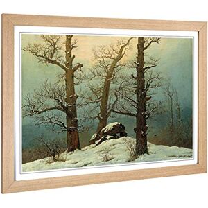 Big Box Art Framed Print of Friedrich Caspar David Winter Scene Design Wall Art Picture Home Decor for Kitchen, Living Room, Bedroom, Hallway, Oak, A2 / 24.5x18 Inch / 62x45cm Big Box Art Framed Print of Friedrich Caspar David Winter Scene Design Wall Art Picture Home Decor for Kitchen, Living Room, Bedroom, Hallway, Oak, A2 / 24.5x18 Inch / 62x45cm