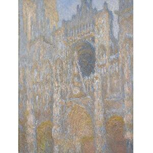 Artery8 Claude Monet Rouen Cathedral Facade In Sunlight Painting Premium Wall Art Canvas Print 18X24 Inch Artery8 Claude Monet Rouen Cathedral Facade In Sunlight Painting Premium Wall Art Canvas Print 18X24 Inch