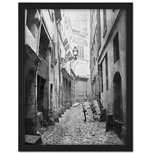 Artery8 Charles Marville Fontaines Street Volta Paris 1800S Photo Artwork Framed Wall Art Print 18X24 Inch Artery8 Charles Marville Fontaines Street Volta Paris 1800S Photo Artwork Framed Wall Art Print 18X24 Inch