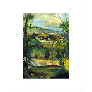 Wee Blue Coo CEZANNE VILLAGE BEHIND TREES ILE DE FRANCE FRAMED ART PRINT MOUNT B12X1328 Wee Blue Coo CEZANNE VILLAGE BEHIND TREES ILE DE FRANCE FRAMED ART PRINT MOUNT B12X1328