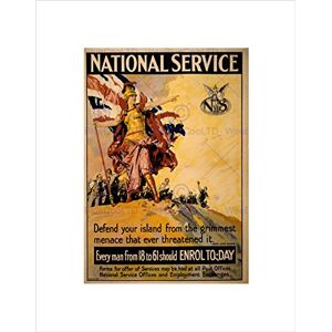 Wee Blue Coo WAR WWI BRITAIN BRITANNIA ENLIST NATIONAL SERVICE FRAMED ART PRINT B12X5878 Wee Blue Coo WAR WWI BRITAIN BRITANNIA ENLIST NATIONAL SERVICE FRAMED ART PRINT B12X5878