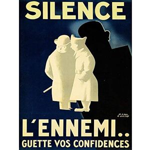 Wee Blue Coo War Wwii France Loose Talk Enemy Shadow Silence Art Print Poster Wall Decor 12X16 Inch Wee Blue Coo War Wwii France Loose Talk Enemy Shadow Silence Art Print Poster Wall Decor 12X16 Inch