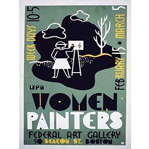 Wee Blue Coo Advert Gallery Women Painters USA Boston Vintage Art Print Poster Wall Decor 12X16 Inch Wee Blue Coo Advert Gallery Women Painters USA Boston Vintage Art Print Poster Wall Decor 12X16 Inch