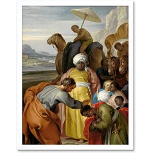 Artery8 Jacob De Wit Saint Philip Baptizes Eunuch Painting Art Print Framed Poster Wall Decor 12x16 inch Artery8 Jacob De Wit Saint Philip Baptizes Eunuch Painting Art Print Framed Poster Wall Decor 12x16 inch