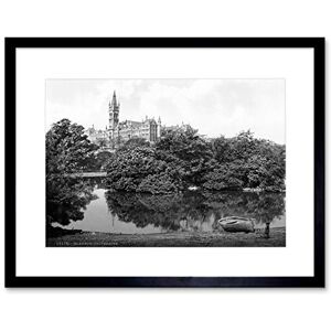 Wee Blue Coo Vintage Photo Landmark University Glasgow 1895 Scotland Framed Wall Art Print Wee Blue Coo Vintage Photo Landmark University Glasgow 1895 Scotland Framed Wall Art Print