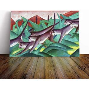 Big Box Art Canvas Print Wall Art Franz Marc Monkeys Mounted and Stretched Box Frame Picture Home Decor for Kitchen, Living, Dining Room, Bedroom, Hallway, Multi-Colour, 30x20 Inch Big Box Art Canvas Print Wall Art Franz Marc Monkeys Mounted and Stretched Box Frame Picture Home Decor for Kitchen, Living, Dining Room, Bedroom, Hallway, Multi-Colour, 30x20 Inch